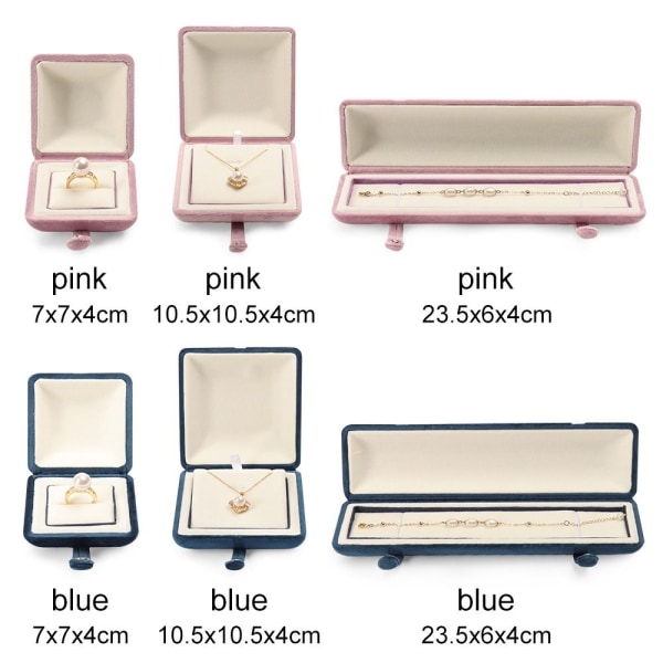 Smyckeskrin Ring Förvaringslåda ROSA 23,5X6X4CM pink 23.5x6x4cm