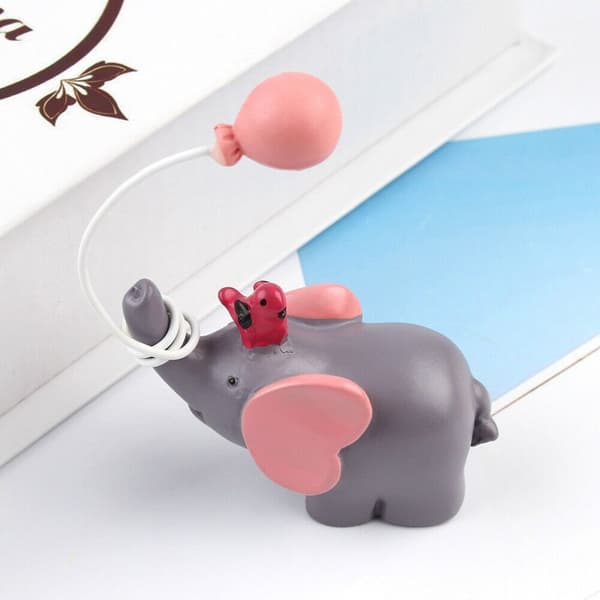 Elephant Ornament Elefantdocka ROSA Pink