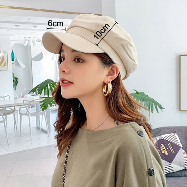 Newsboy Caps Loose Cloud Top SORT Black