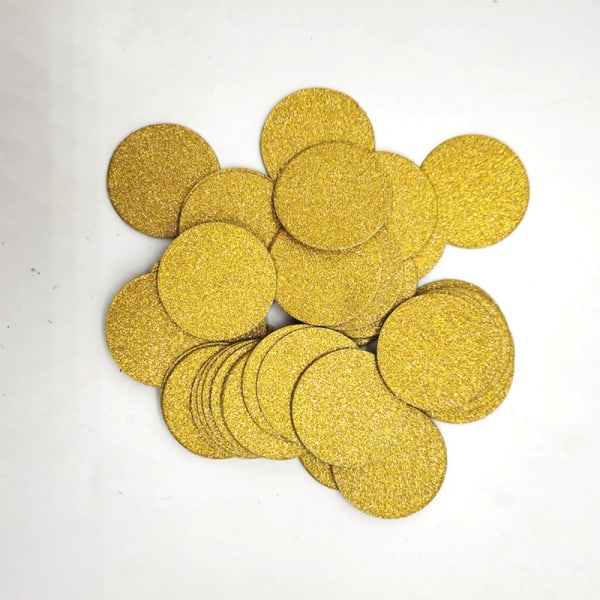 200 st Papperskonfetti Pappersrester GULD RUND FORM RUND FORM Gold Round Shape-Round Shape