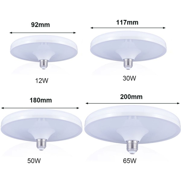 Energisparande E27 220V 12W 30W 50W 65W UFO-lampa 12W