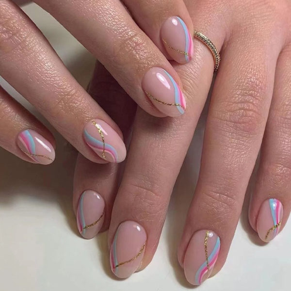 Almond Fake Nails False Nail 2 2 2