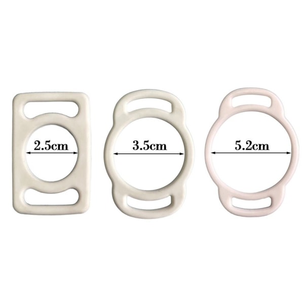 10 stk sportskjelespenne utendørs karabinkrok HVIT 2.5CM10STK White 2.5cm10pcs-10pcs