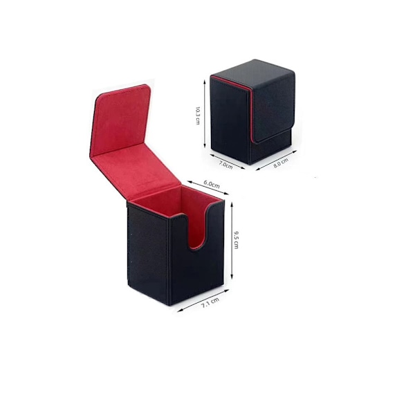 Spil MTG Trading Card Holder Deck Box SORT SORT Black