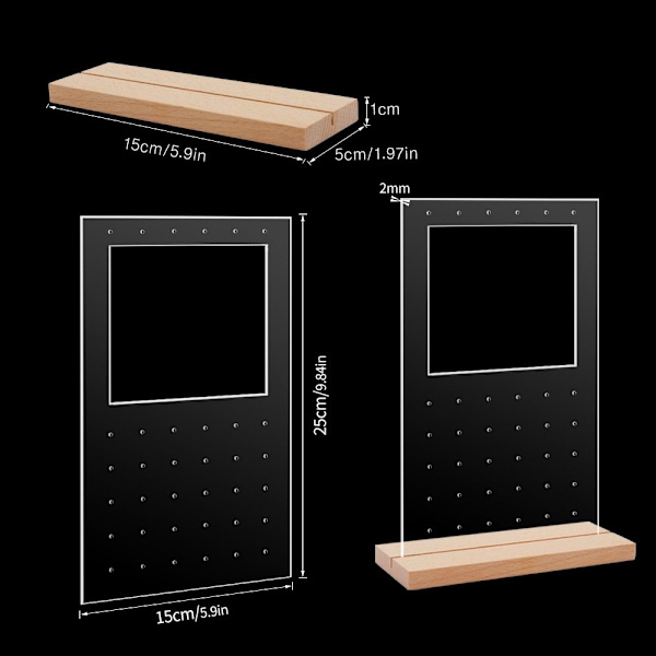 2 stk smykkestativ øreringe Organizer Holder STYLE 2 STYLE 2 Style 2