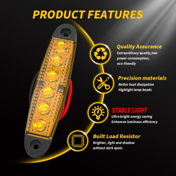 Truck Advarselslampe LED Advarselslampe GRØN green