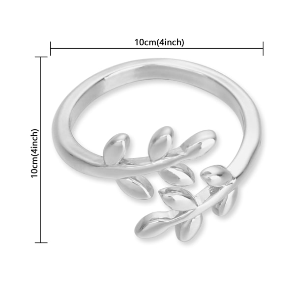 3st Stickning Ring Virkade Loop Leaves Form