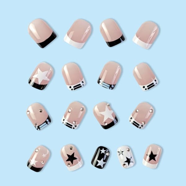French Fake Nails False Nail 3 3 3