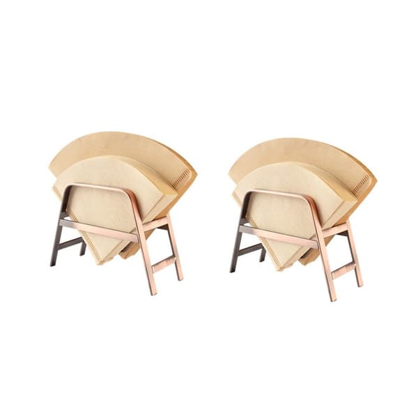 2 stk Kaffefilterholder Kaffepapiroppbevaringsbeholder A A A