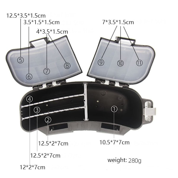 Fiskeboks Fiskeutstyr Box Agn Organizer