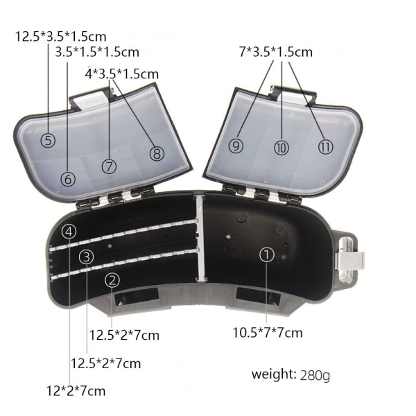 Fiskelåda Fiskeredskap Box Bete Organizer