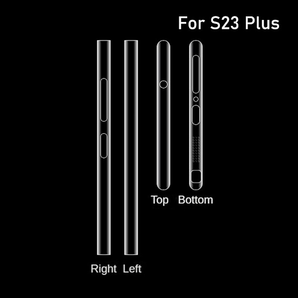 2 Stk Rammefilm Sidebeskytter TIL S23 PLUS TIL S23 PLUS For S23 Plus