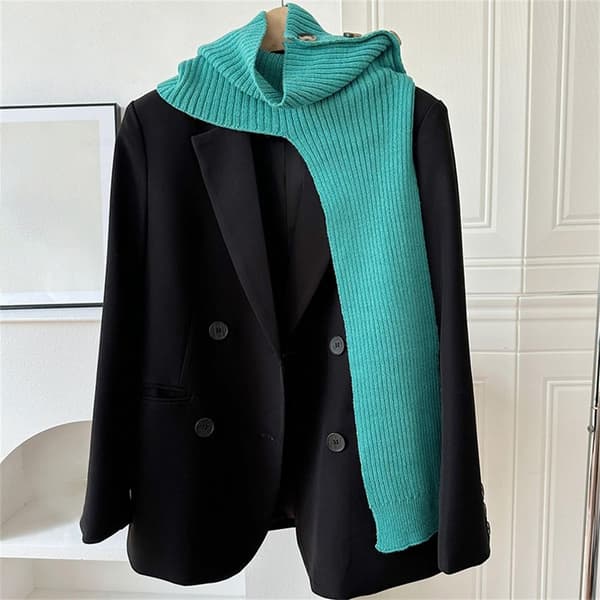 Sjal falsk krave SORT black