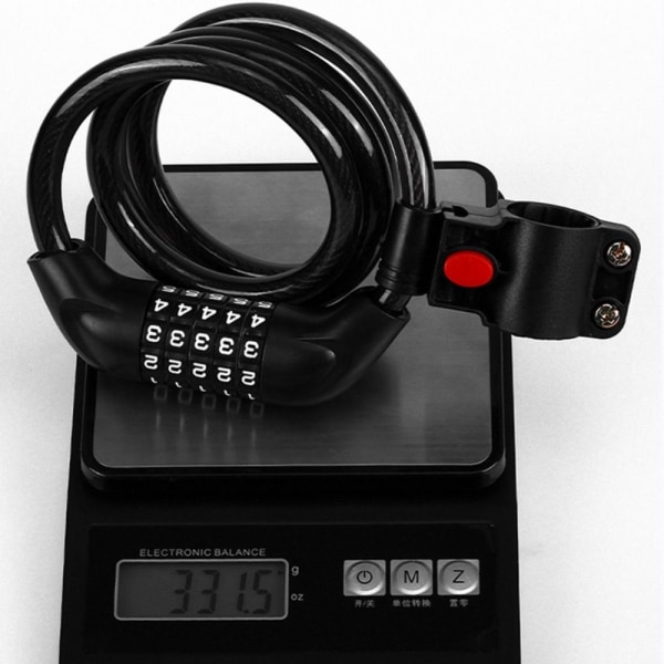 Cykellås Coiling Cykellås SVART BLACK