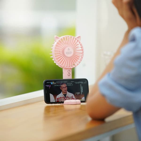 USB Håndholdt Mini Ventilator PINK