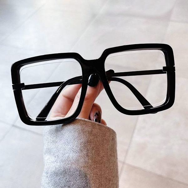 Anti-Blue Light Briller Oversized briller HVID White