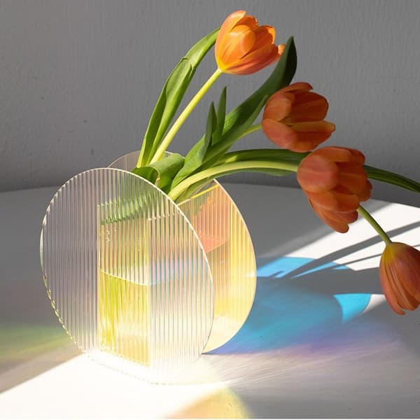 Akryl Vas Blomsterbehållare RUND RUND Round