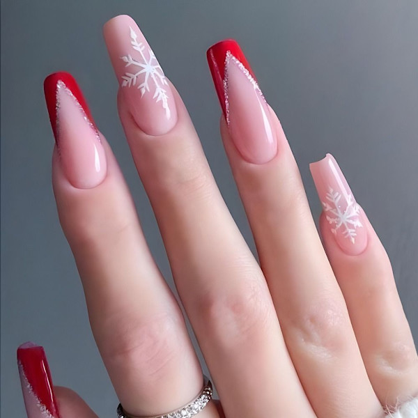 Christmas French Fake Nails False Nail 1 1 1