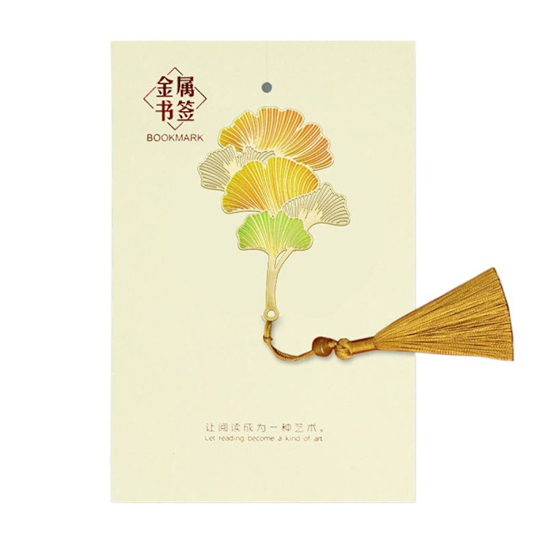 Metal Bogmærke Bogklip GINKGO LEAF GINKGO LEAF Ginkgo Leaf