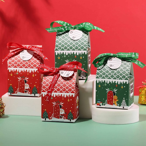 10 st julklappsförpackning Godispåsar STIL 2 STIL 2 Style 2