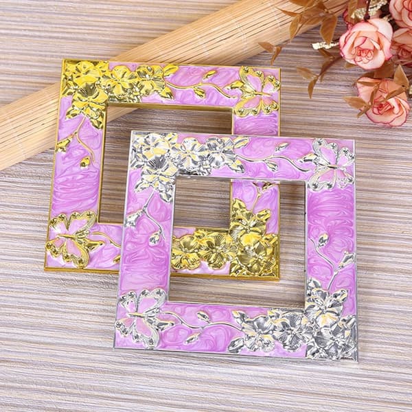 Enkel Ljusbrytare Cover Sockel Surroundram LILA&SILVER purple&silver