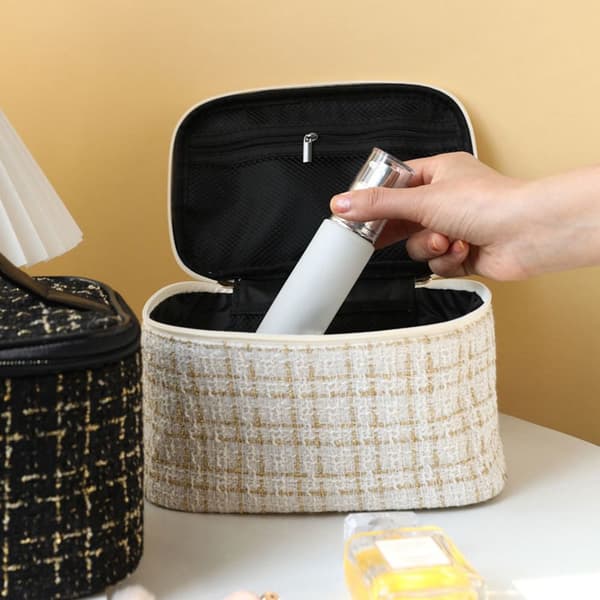 Sminkväska Kosmetikväska VIT White