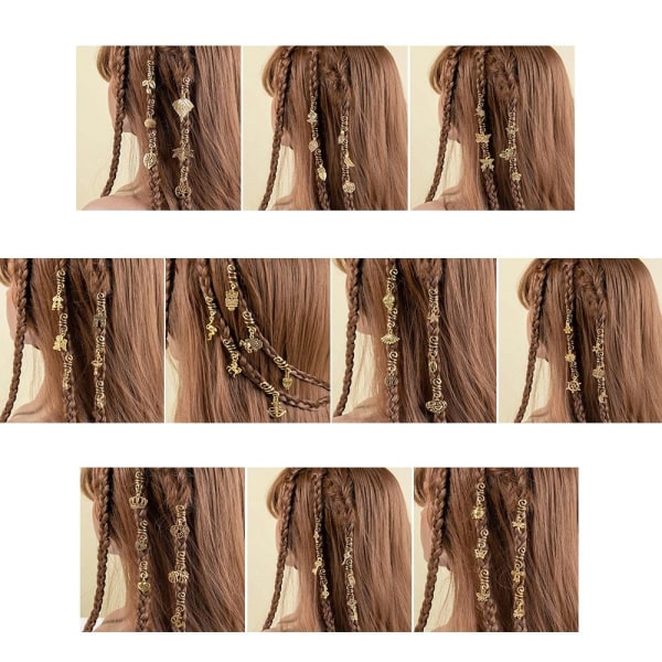 Dreadlocks Hårtilbehør Dirty Braid Hårspænder STYLE 8 Style 8