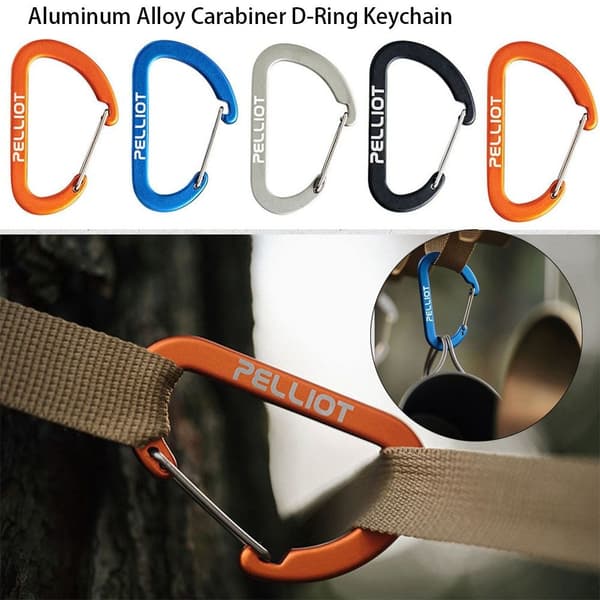1/2stk Outdoor Camping Nøglering D-Ring Nøglering SORT 4X3CM2STK Black 4x3cm2pcs-2pcs