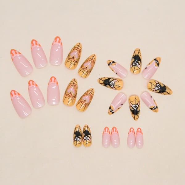 Tekokynnet Fake Nials Press on Nails W1084