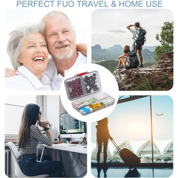 Pilleboks Travel Pill Organizer Pilleholder