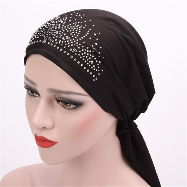 Turban Hat Muslimsk Wrap SORT black