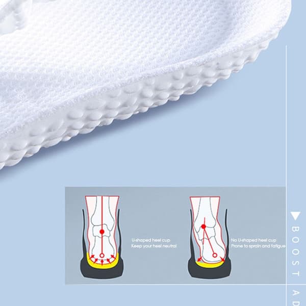 Shoe Lift Memory Bomull Innersula WHITE-41-42 WHITE-41-42 White-41-42