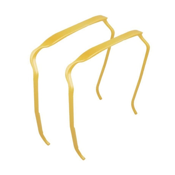 1 STK Usynlig hårbøyle Hårhodebånd GULT Yellow