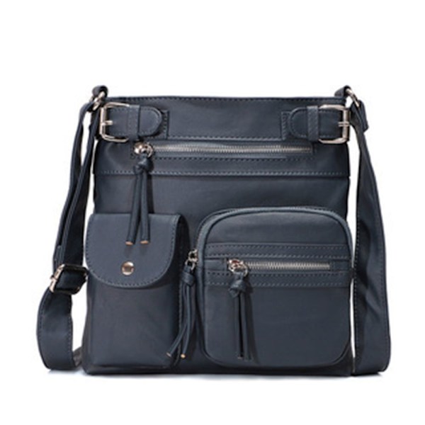 Multifunktionelle Skuldertasker Dame Diagonal Tasker LYSEBLÅ Light blue