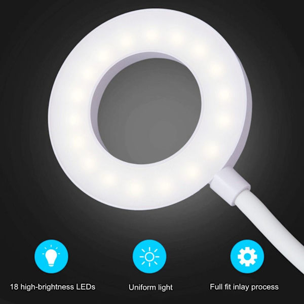 USB-clip-on skrivebordslampe LED Study Light Øjenbeskyttelseslamper