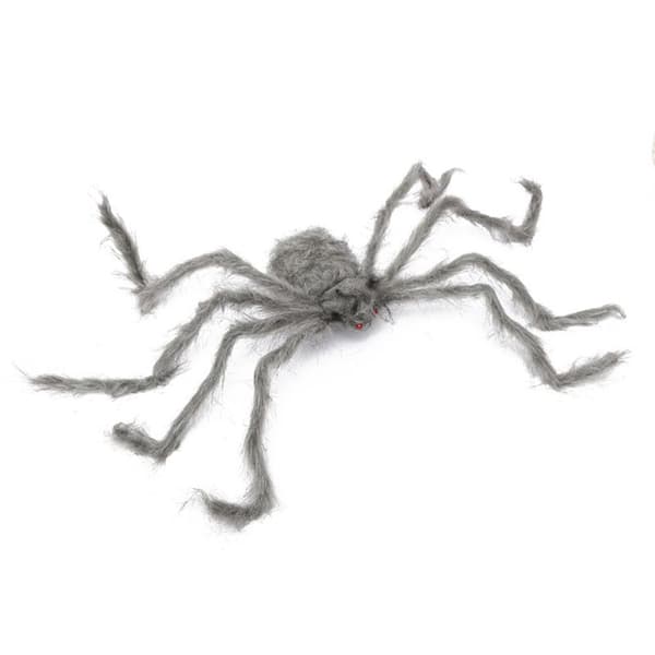 Plys Spider Halloween Gaint Spider GRÅ GRÅ grey