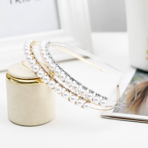 Rhinestone Hårbåge Brudhåraccessoarer GOLD2 GOLD2 gold2