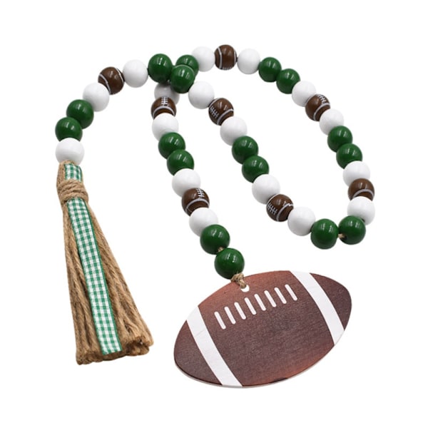 1/2kpl Creative Football Wooden Beads Käsinkudotut puuhelmet 1pcs
