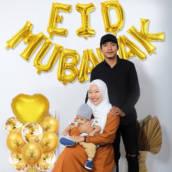 Eid Mubarak Balloner Bogstav Folieballoner 05 05