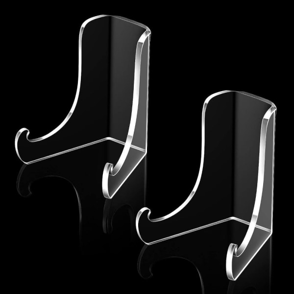 2 st Akryl Transparent Display Rack Transparent förvaringsställ 2 pcs