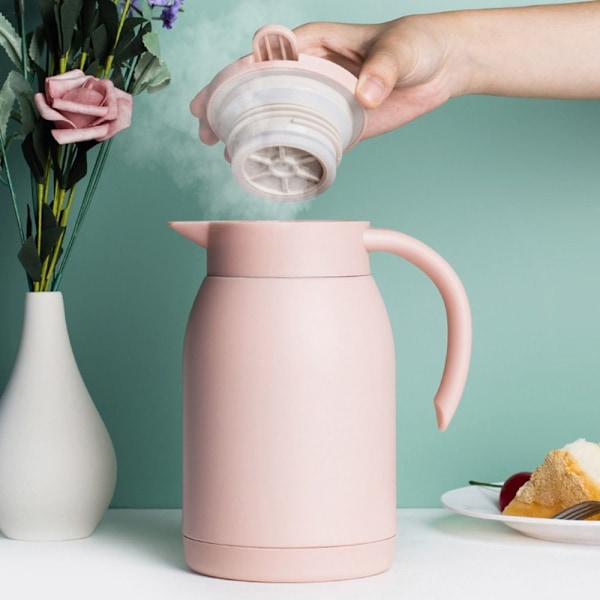 900ML Termos Vakuum Vattenkokare ROSA Pink