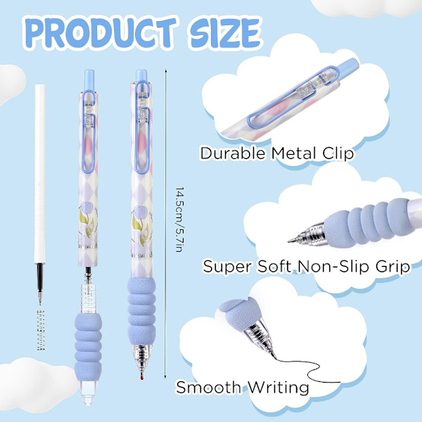 4 Stk Pen Etuier Gel Pen Skrive Pen