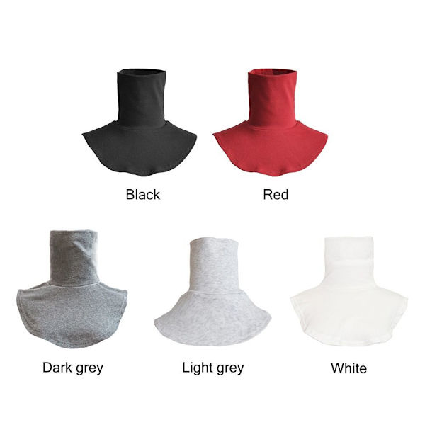 Fake High Collars Turtleneck Fake kaulus VAALEANHARMAA light grey