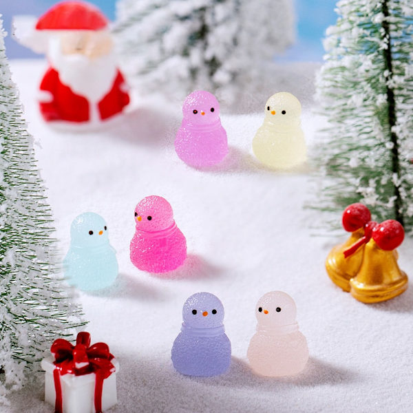 Snow King Dekoration Snowman Ornament MÖRKLILA dark purple