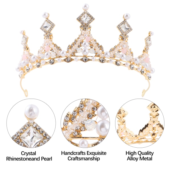 Princess Crown Tiaras for Girls GULDGULD Gold