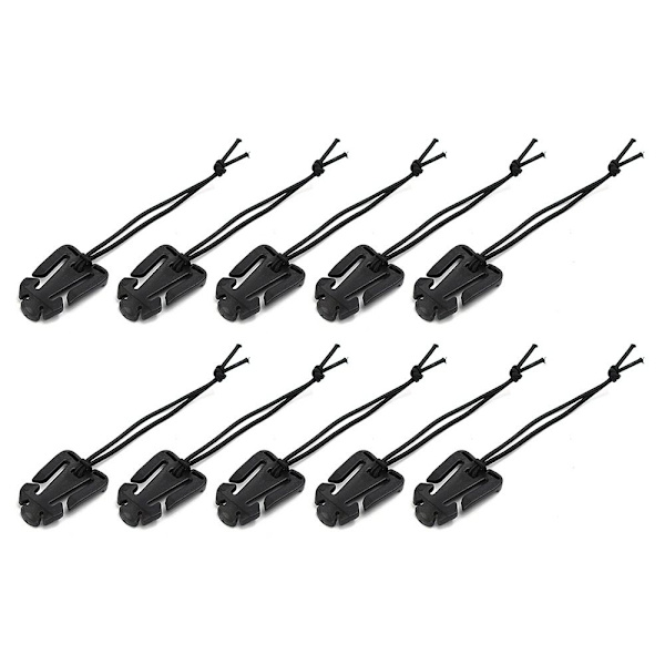 10ST Ryggsäck Spänne Clamp Karbinhake SVART black