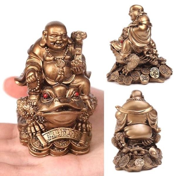 Maitreya Buddha Staty Pengar Maitreya Buddha Skulptur BRONS Bronze