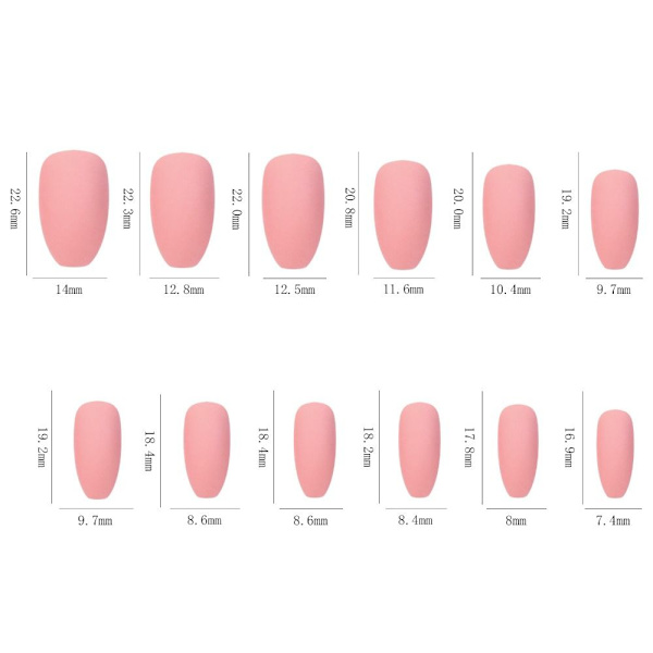 576stk Fake Nails Long SET04 SET04