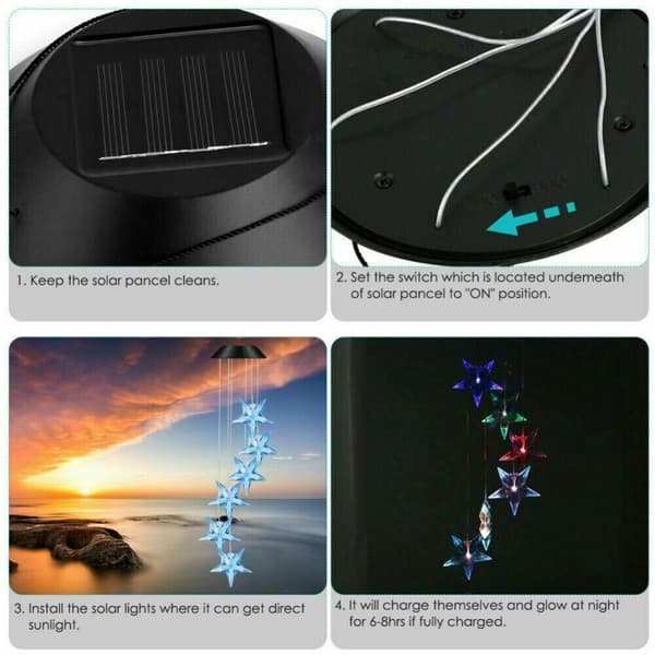 Star Wind Chime Wind Chime Light Solar Light