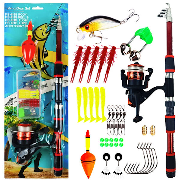 1,8M fiskespö kompletta kit set GRÖN green